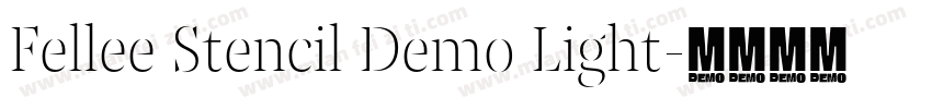 Fellee Stencil Demo Light字体转换